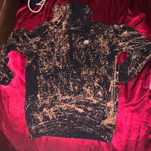 Bleach-Dye Nike Hoodie
